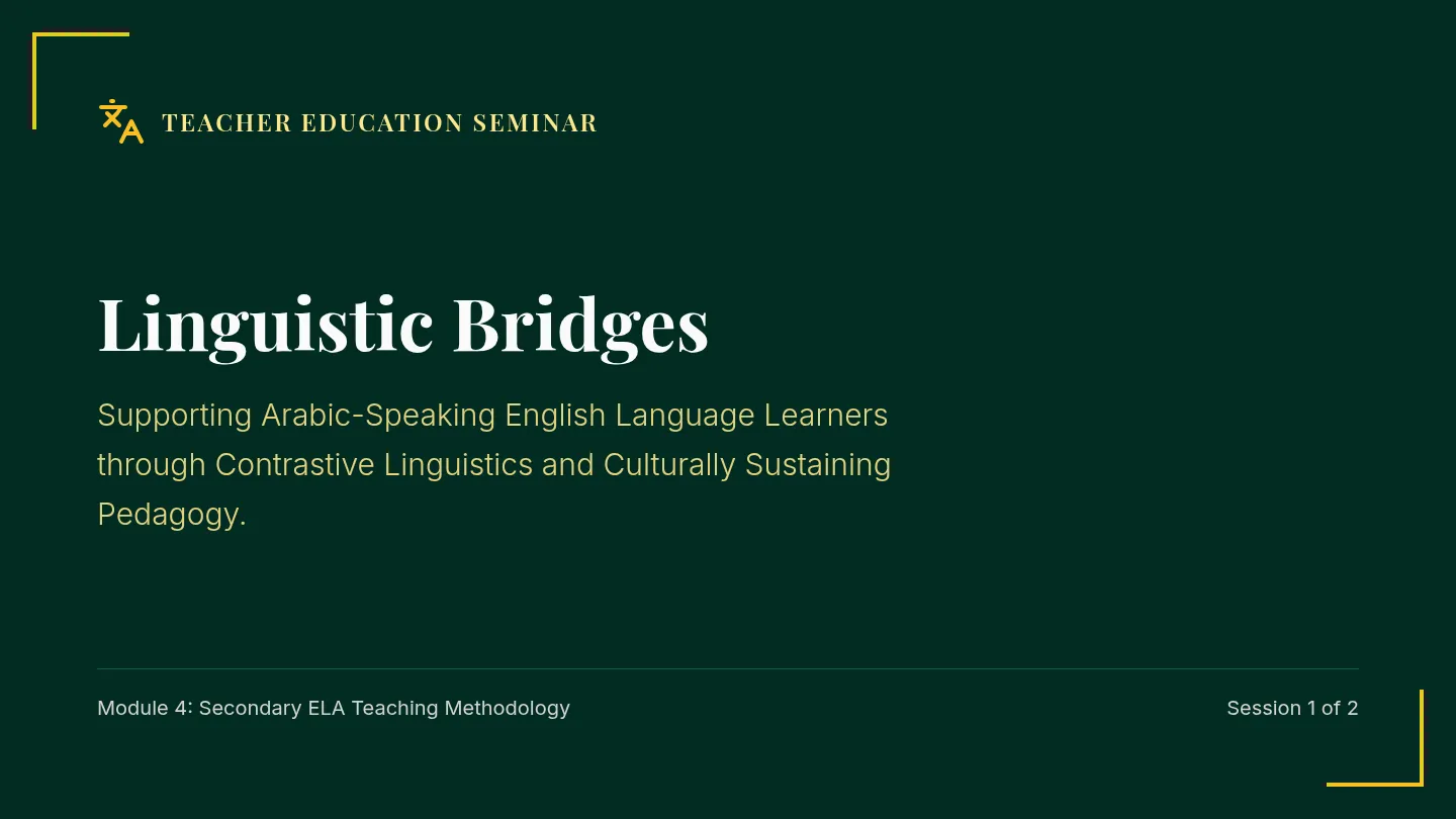 Linguistic Bridges Slides