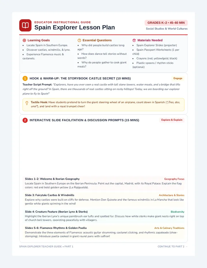Spain Explorer Teacher Guide