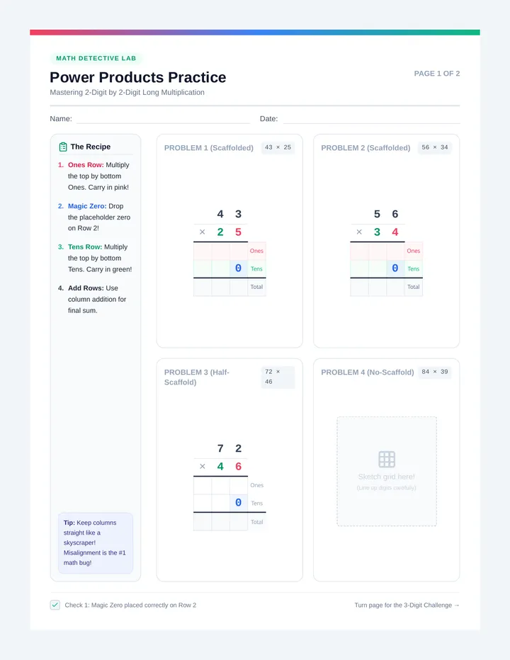Power Products Practice Worksheet
