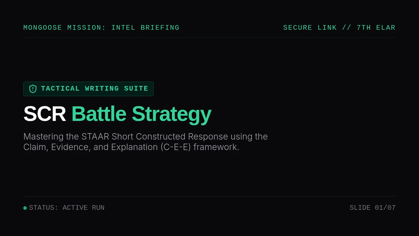 SCR Battle Strategy Slides