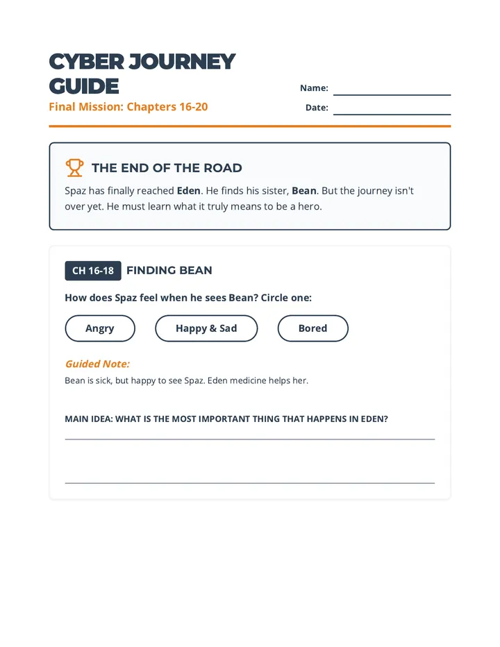 Cyber Journey Final Worksheet
