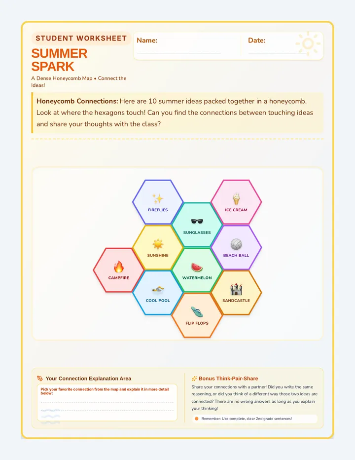 Summer Spark Worksheet