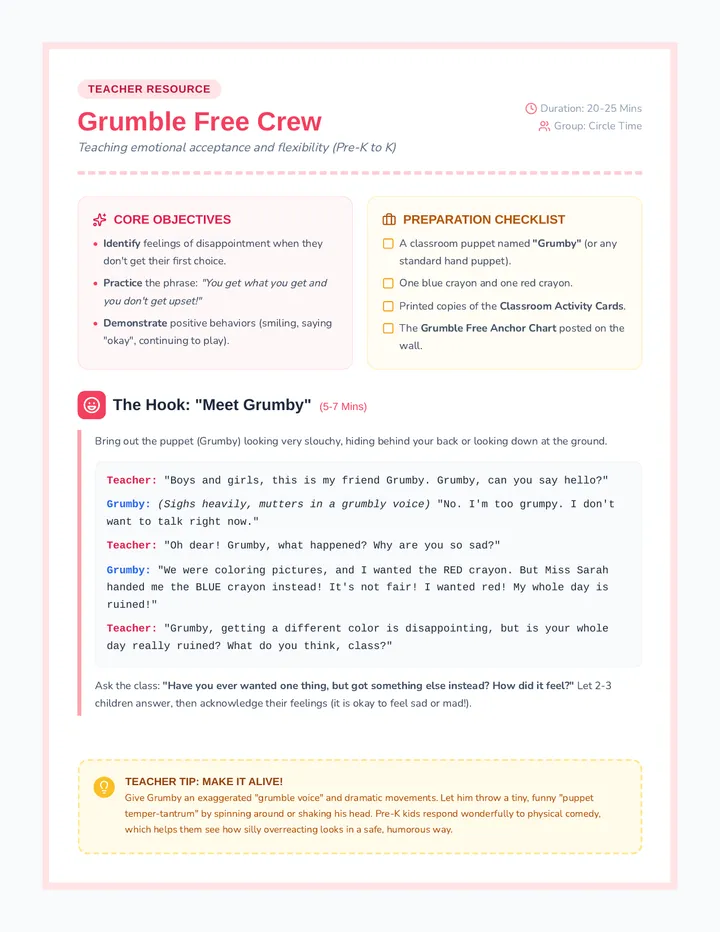 Grumble Free Teacher Guide