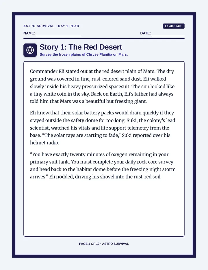 Astro Survival Workbook