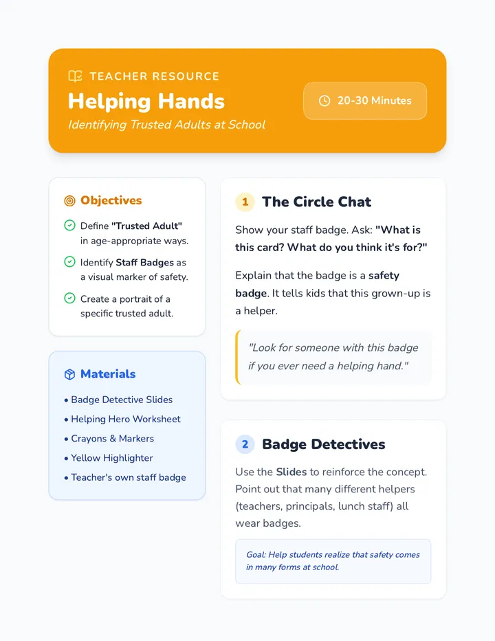 Helping Hands Teacher Guide