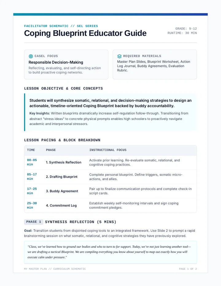 Coping Blueprint Educator Guide