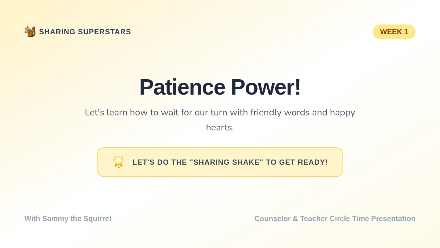 Patience Power Presentation Slides