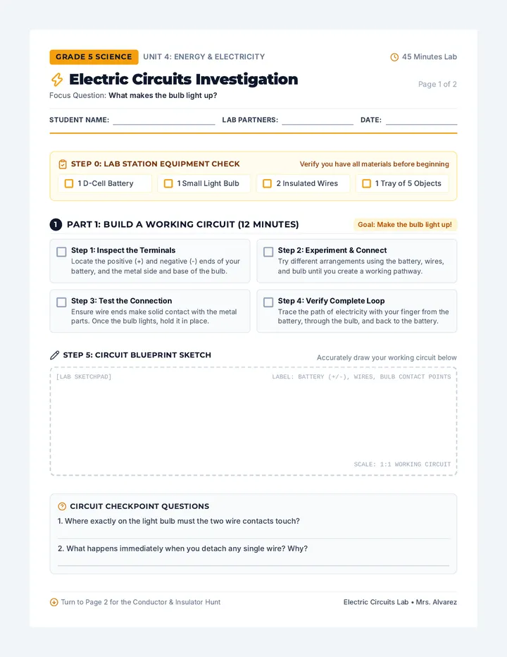 Circuit Sparks Activity Guide