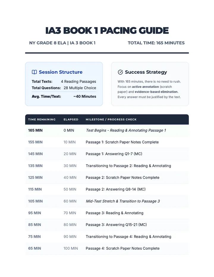 IA3 Book 1 Pacing Guide Document