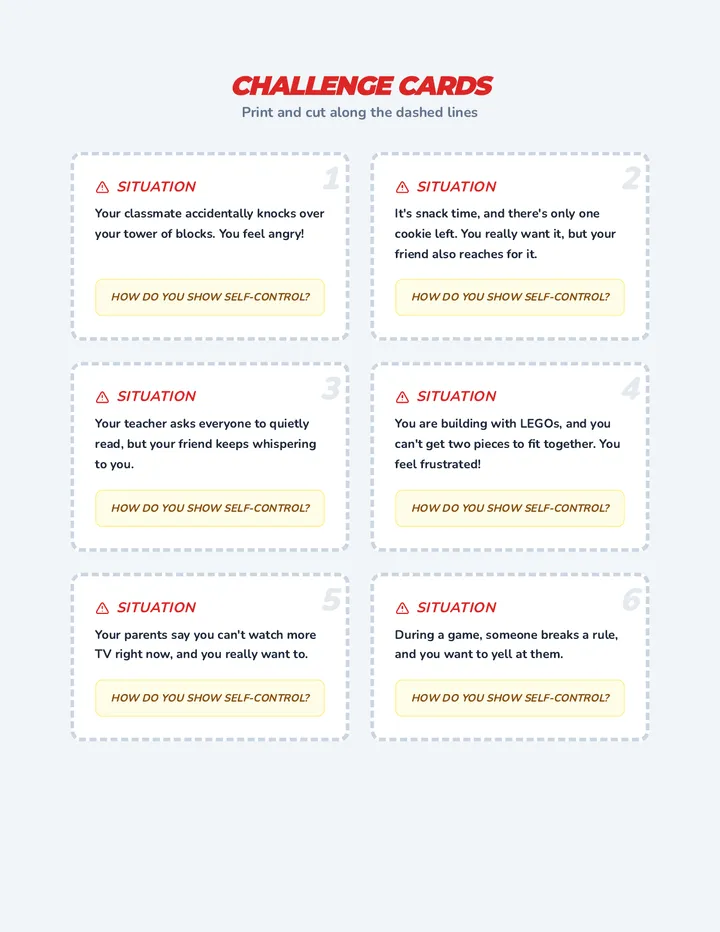 Race to Regulation Challenge Cards