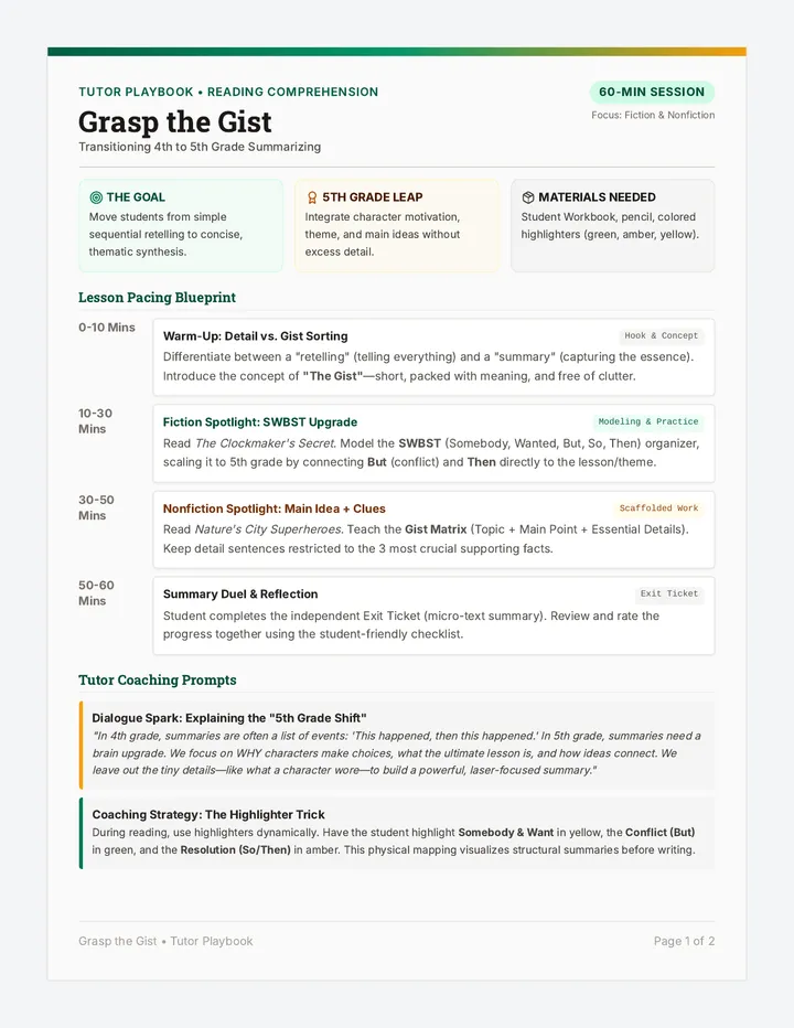 Gist Guild Tutor Guide