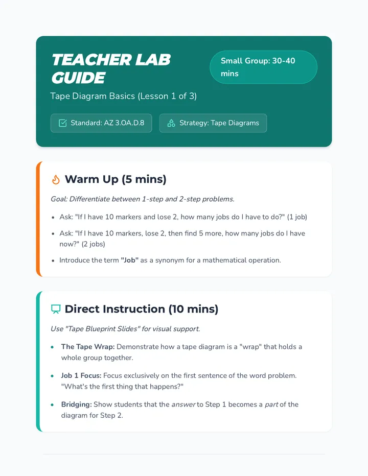 Tape Basics Teacher Guide