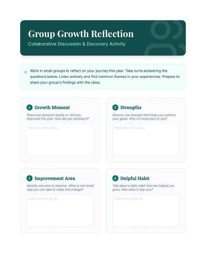 Group Growth Activity
