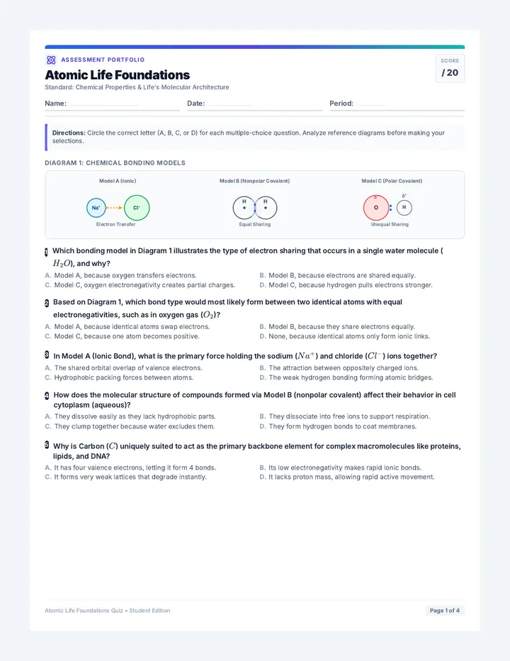 Atomic Life Quiz