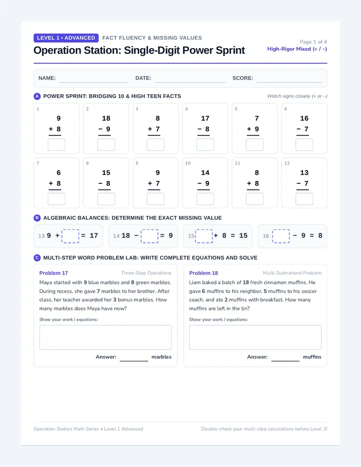 Operation Station Practice Packet