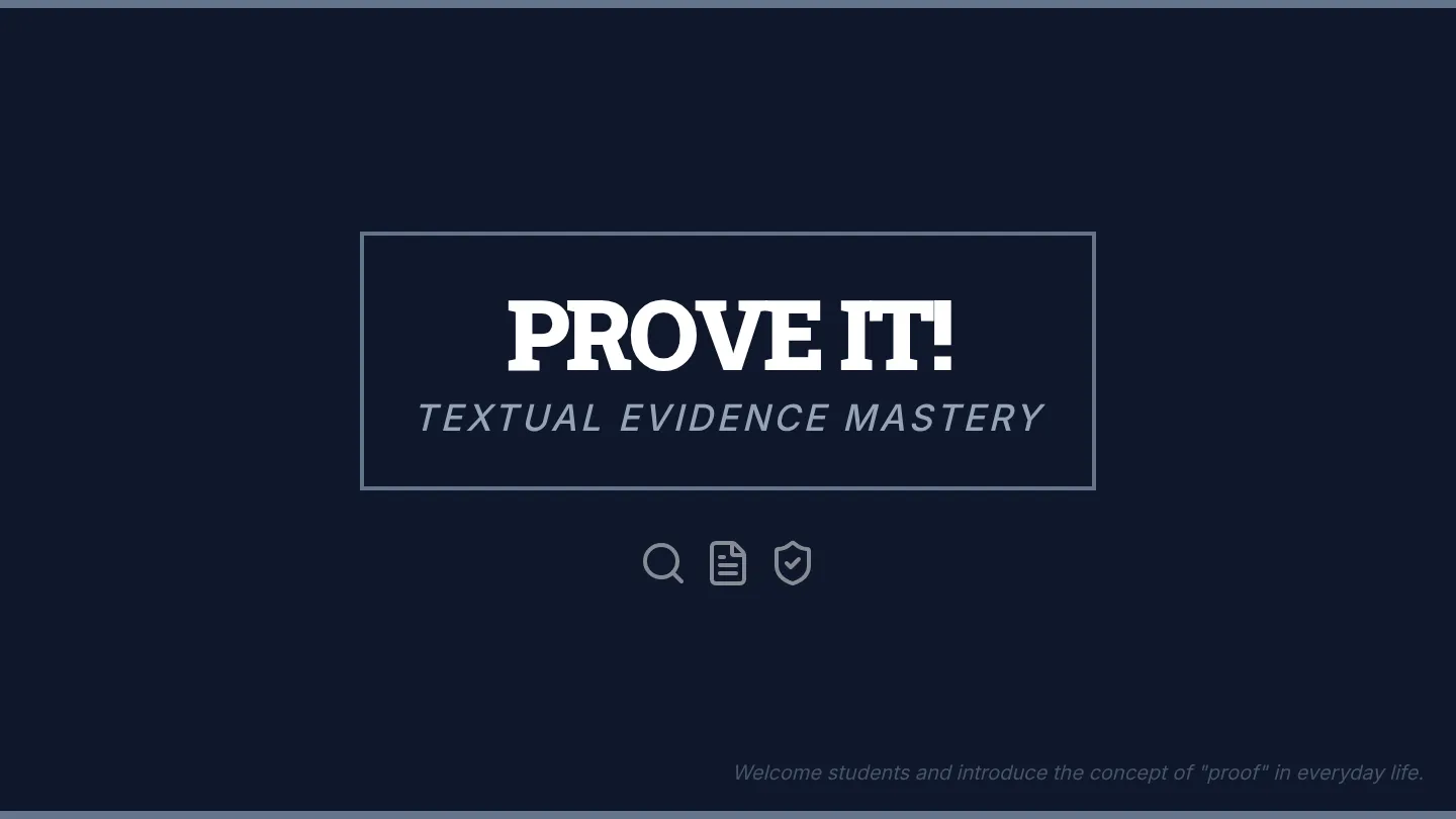 Prove It Slide Deck