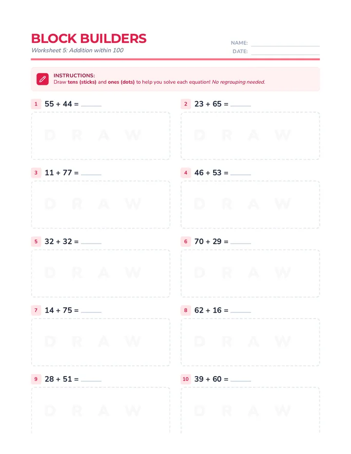 Builders Worksheet 5