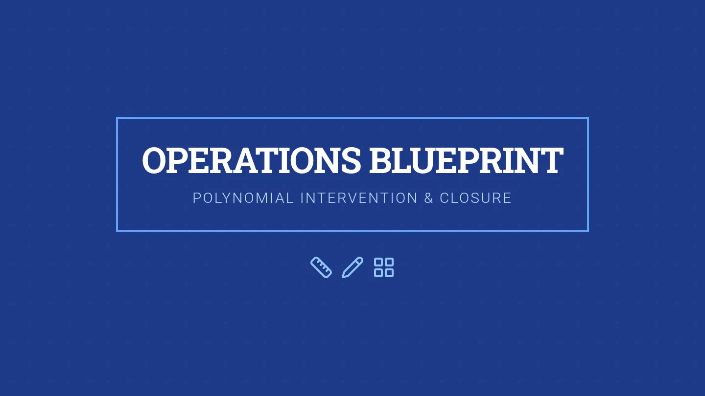 Operations Blueprint Slides