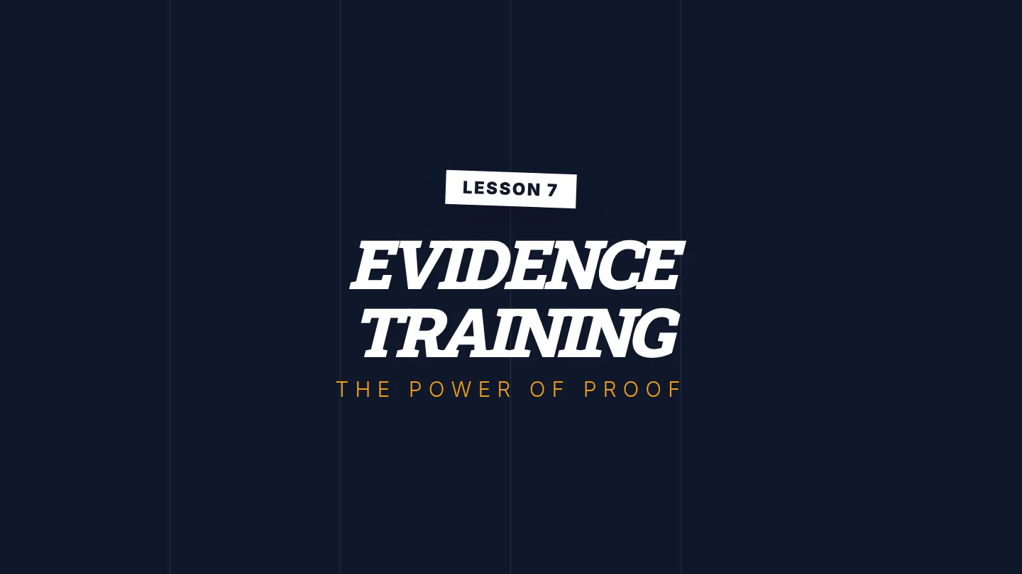 Evidence Training Slides
