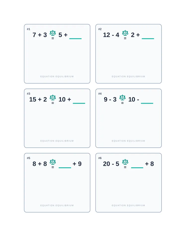 Equation Equilibrium Flashcards page 1