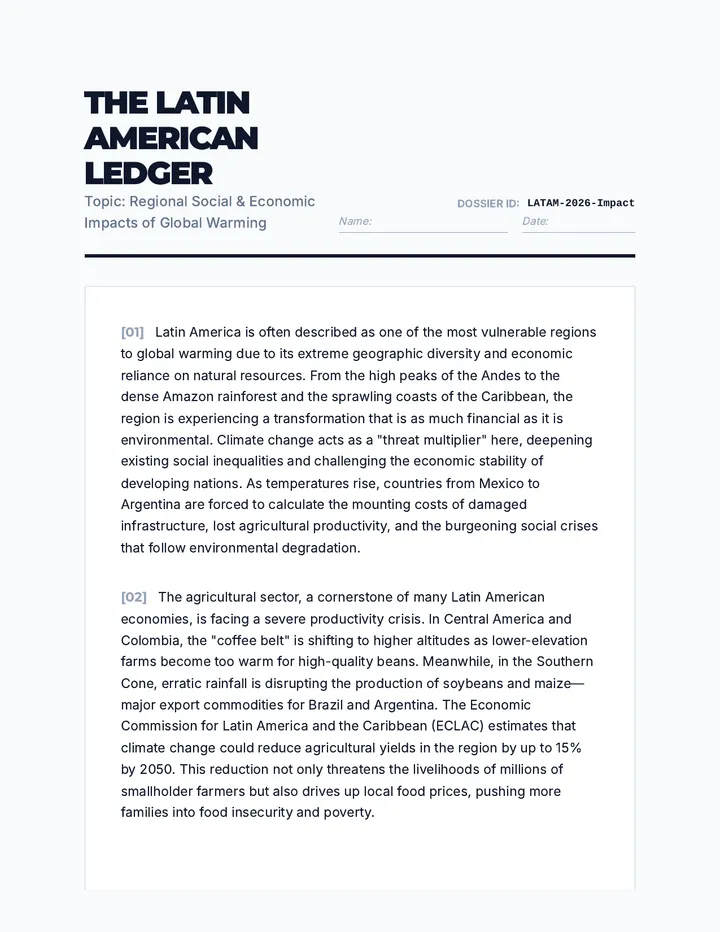 Latin American Ledger Reading