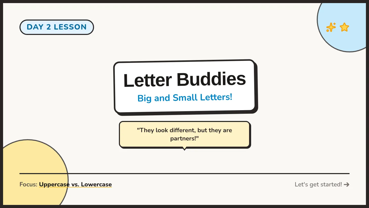 Letter Buddies Slides