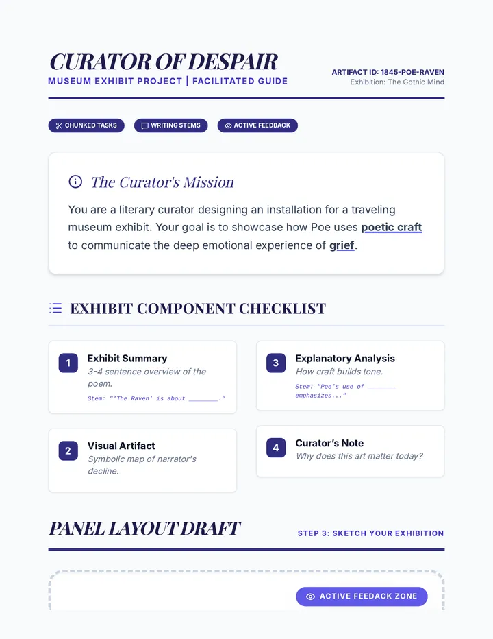 Museum Exhibit Facilitated Guide