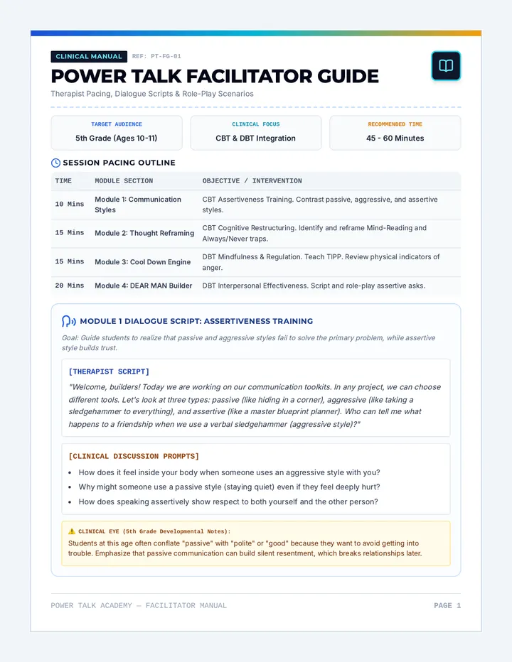 Power Talk Facilitator Guide