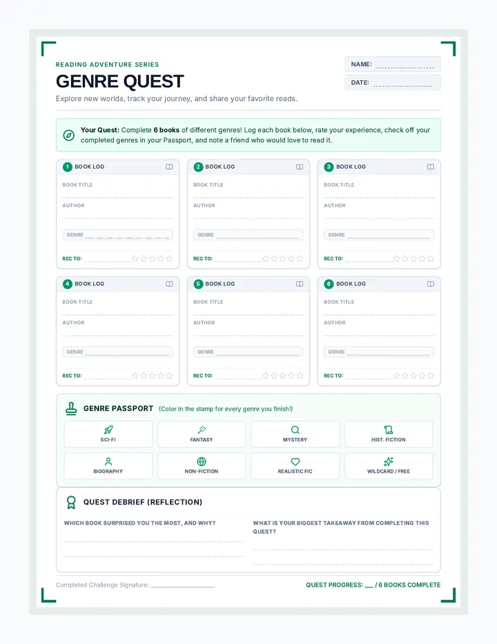 Genre Quest Tracker