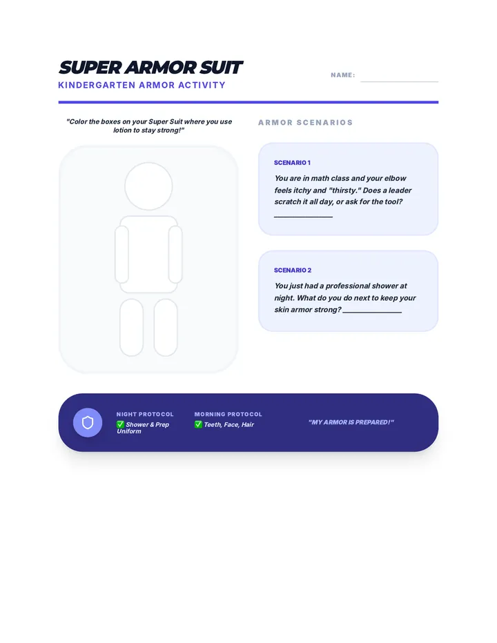 Super Suit Activity Sheet (K) v2