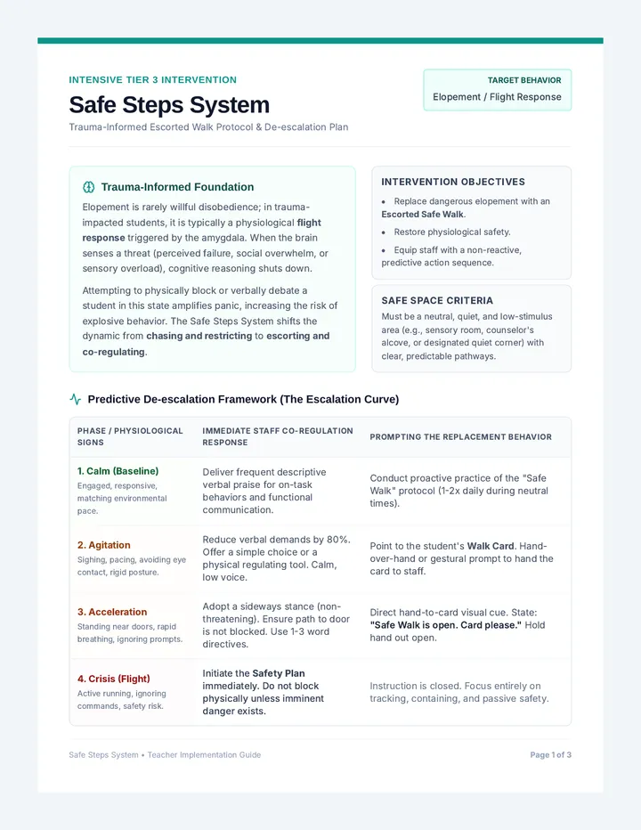 Safe Steps Teacher Guide