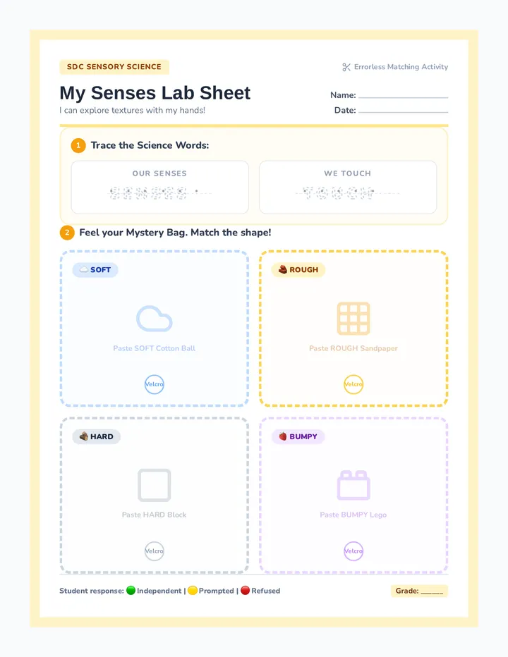 Senses Scientist Worksheet