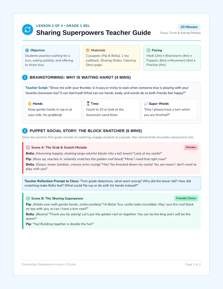 Sharing Superpowers Teacher Guide