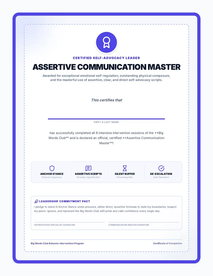 Club Celebration Certificate