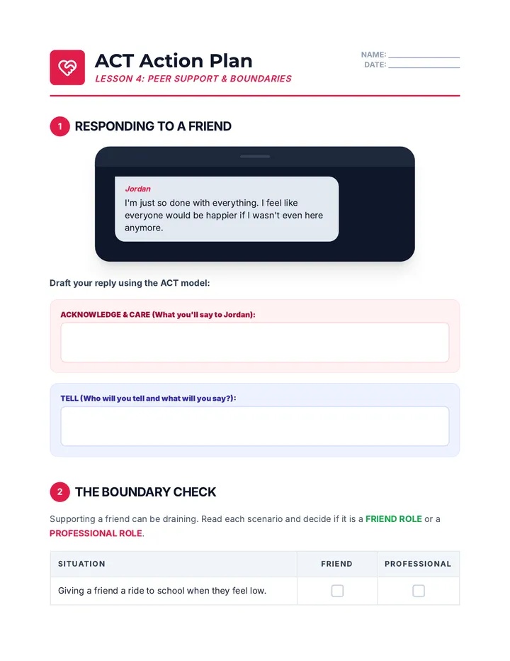 ACT Action Plan Worksheet
