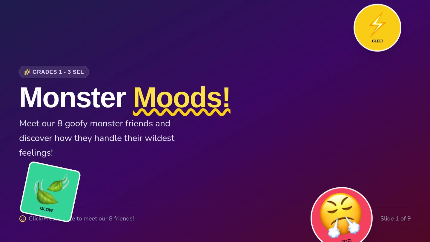 Monster Moods Slides