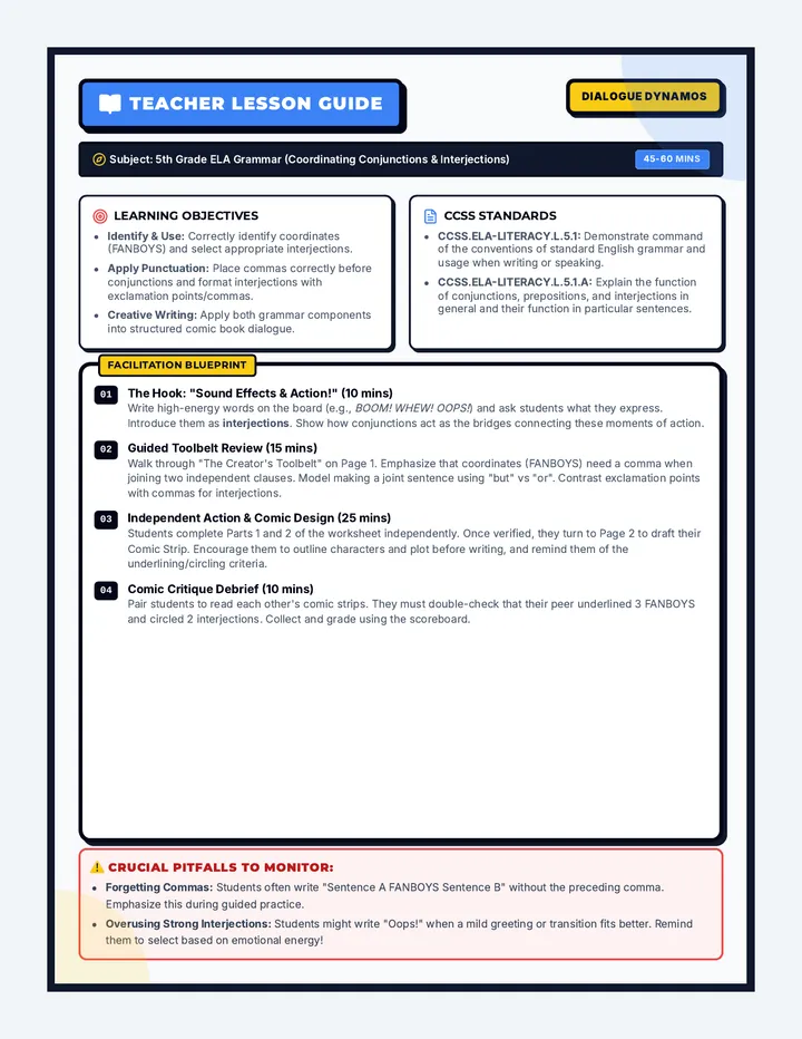 Dialogue Dynamos Teacher Guide page 1