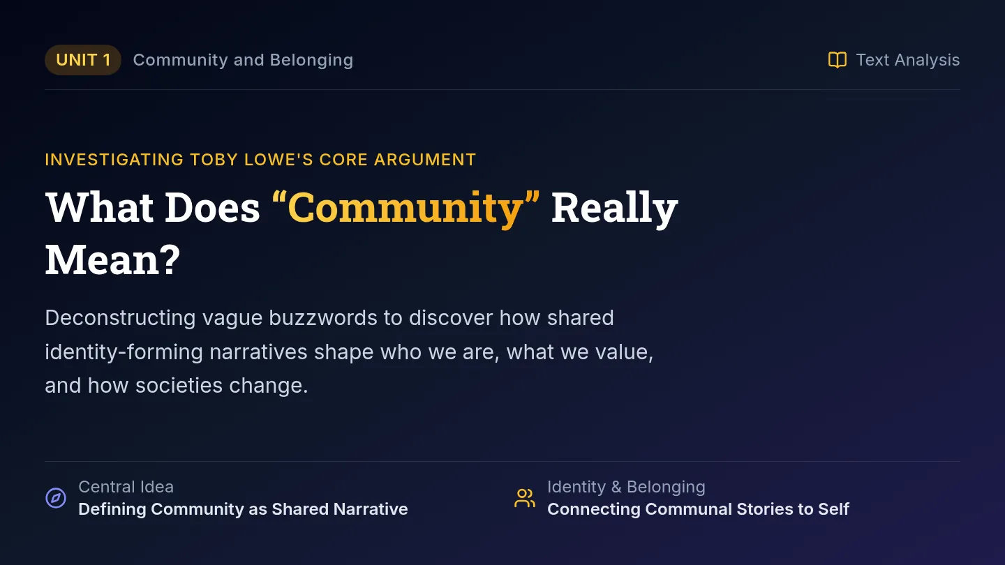 Communal Stories Slides