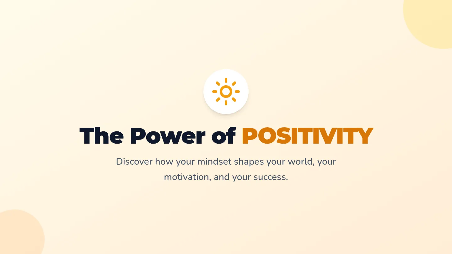 Positivity Power Slides