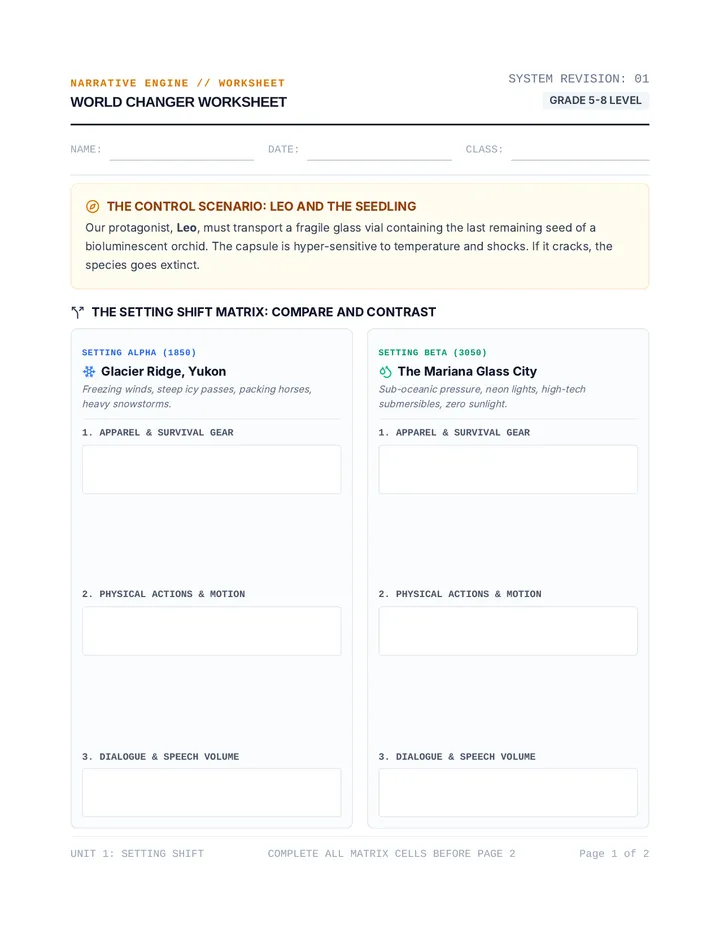 World Changer Worksheet