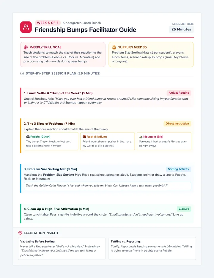 Friendship Bumps Facilitator Guide