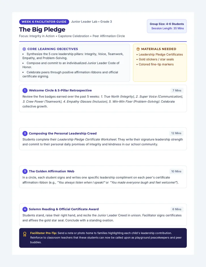 Leadership Capstone Facilitator Guide