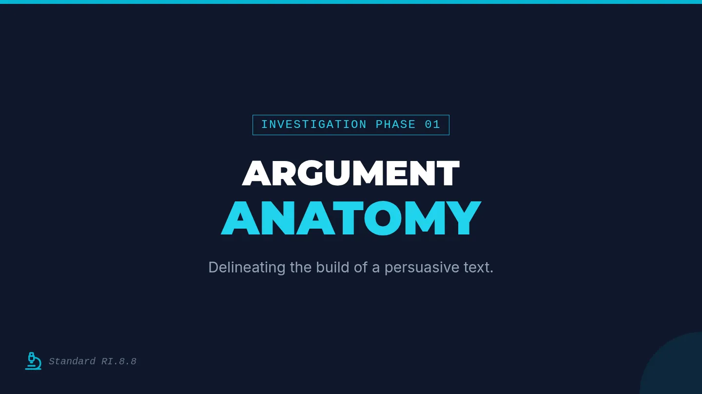 Argument Anatomy Slides