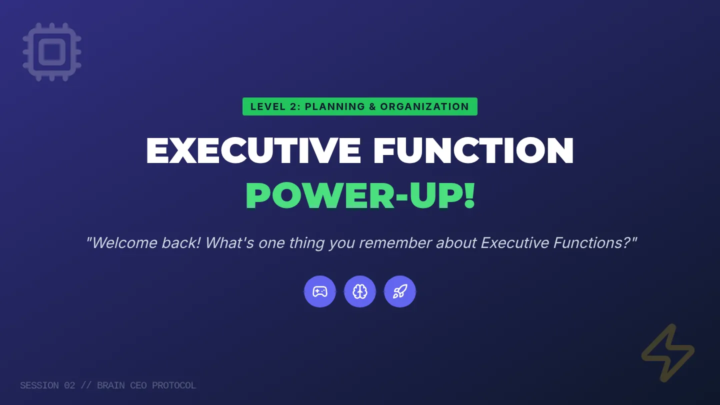 Executive Function Power-Up Slides