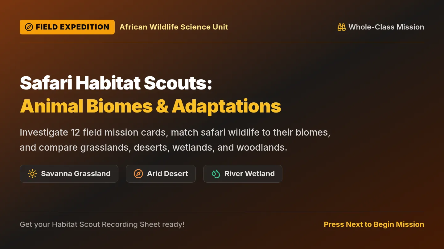 Safari Habitat Slide Deck