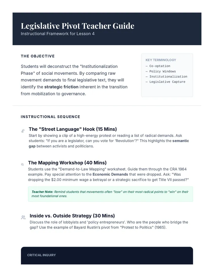 Legislative Pivot Teacher Guide