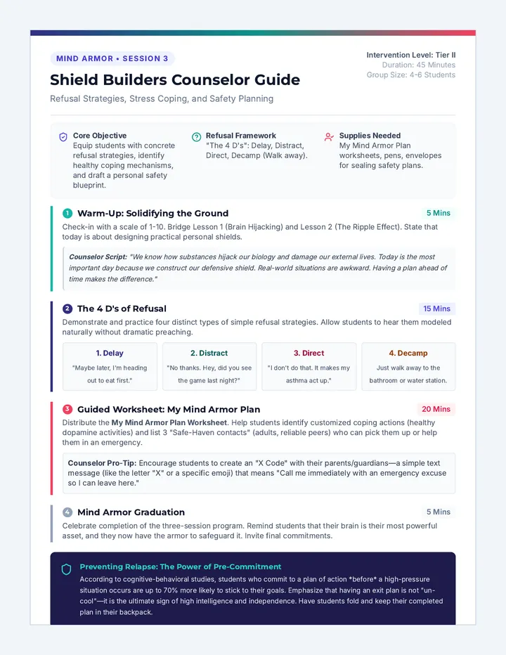 Shield Builders Counselor Guide