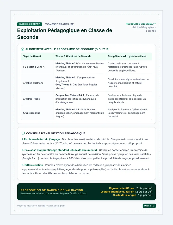 Odyssee Guide Enseignant