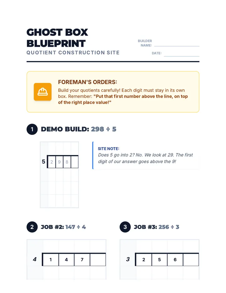 Ghost Box Worksheet