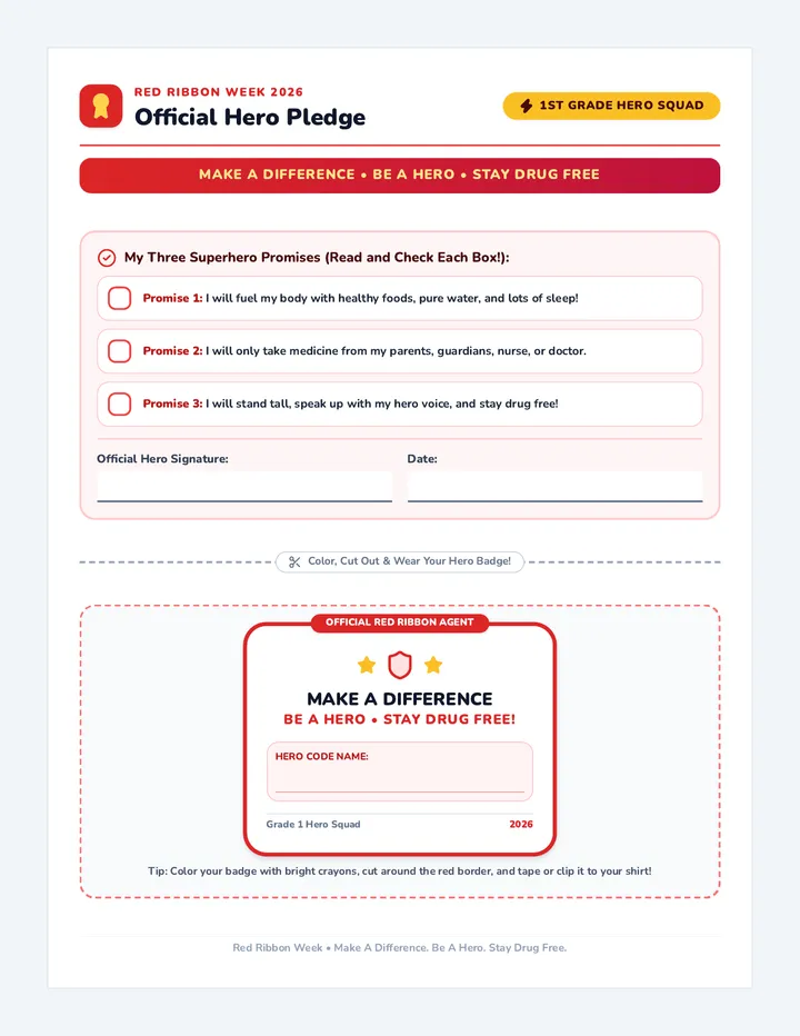 Hero Badge Pledge Activity
